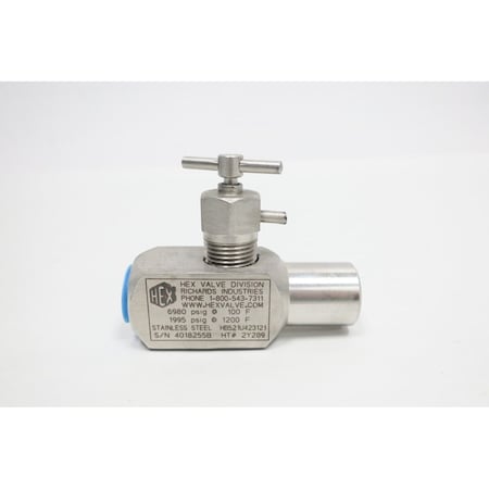 Hex Valve Manual Npt Stainless 6980Psi 12In Needle Valve HB521U423121